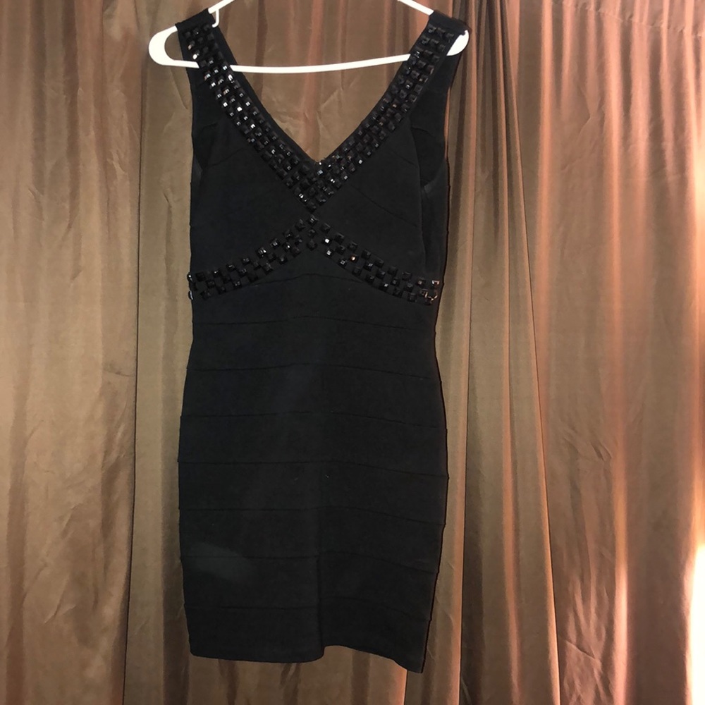 Black cocktail dress